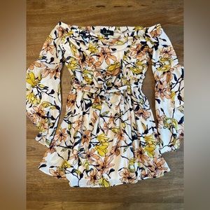 Lulu’s off the shoulder midi summer dress